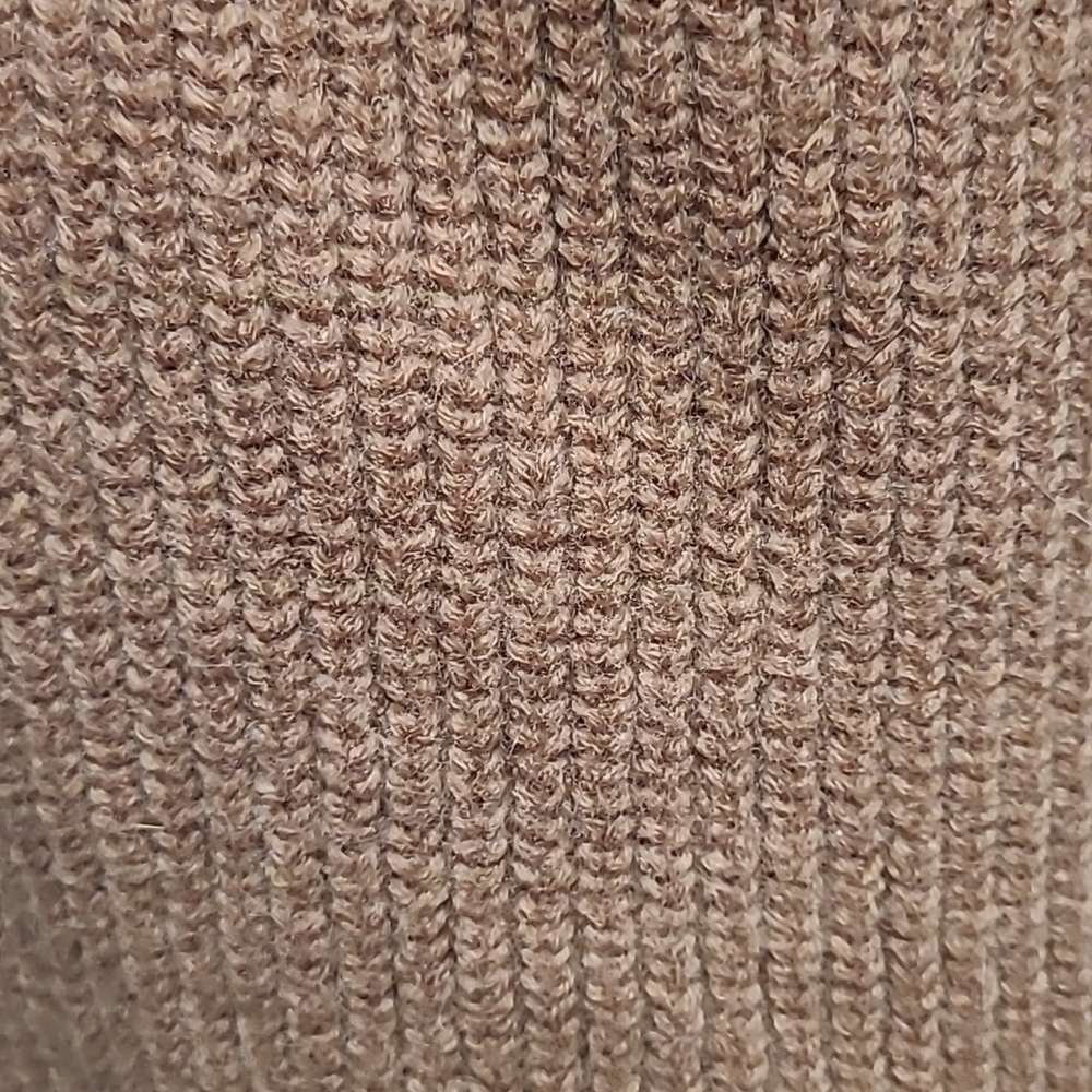 Vintage National Geographic Knit Sweater Patches Wool Pullover Cowl Neck Med - Picture 4 of 11